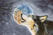 狼对着月亮嚎叫的原因（月光照亮狼的灵魂，日光无法触及心灵）